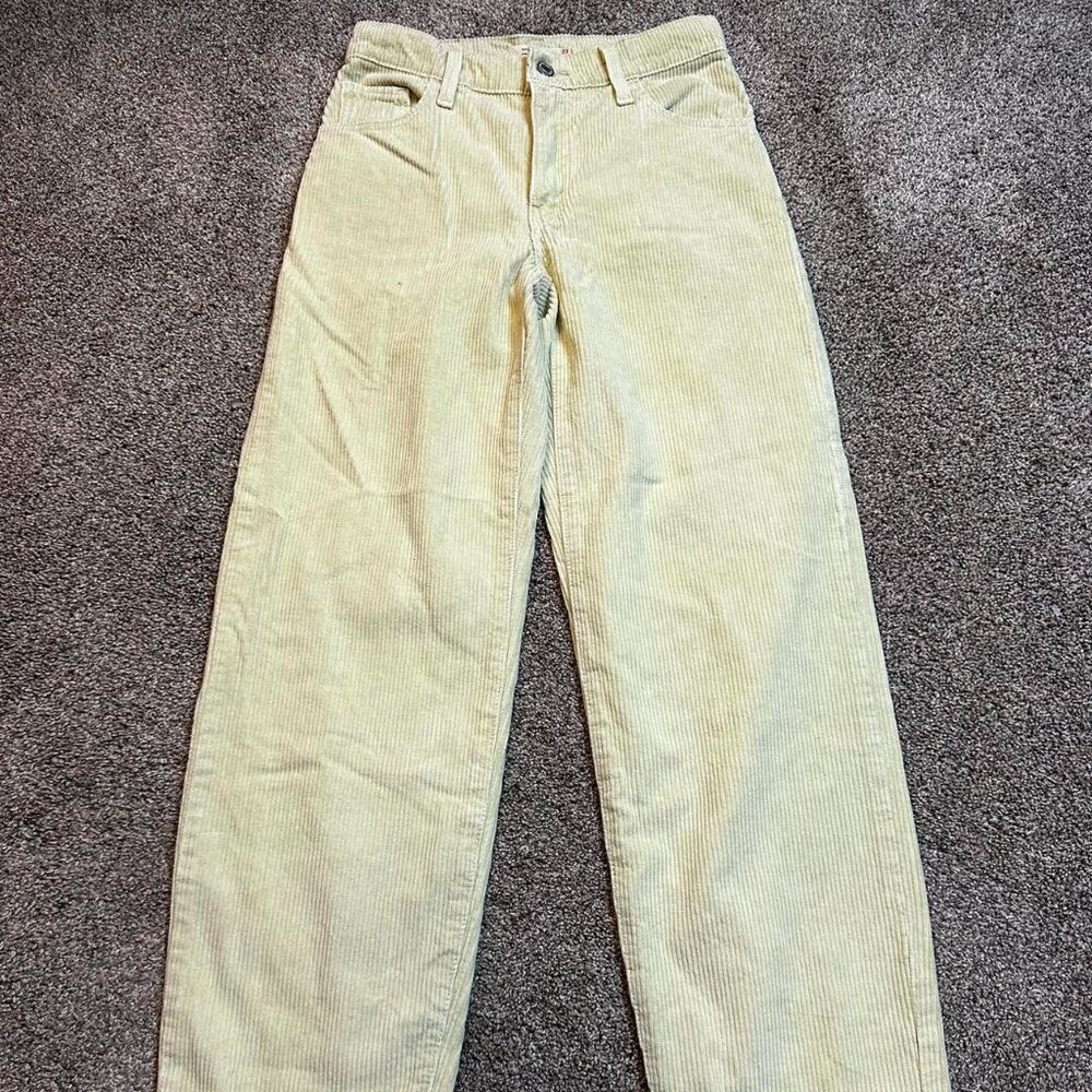 Vintage Style Levis Corduroy Yellow